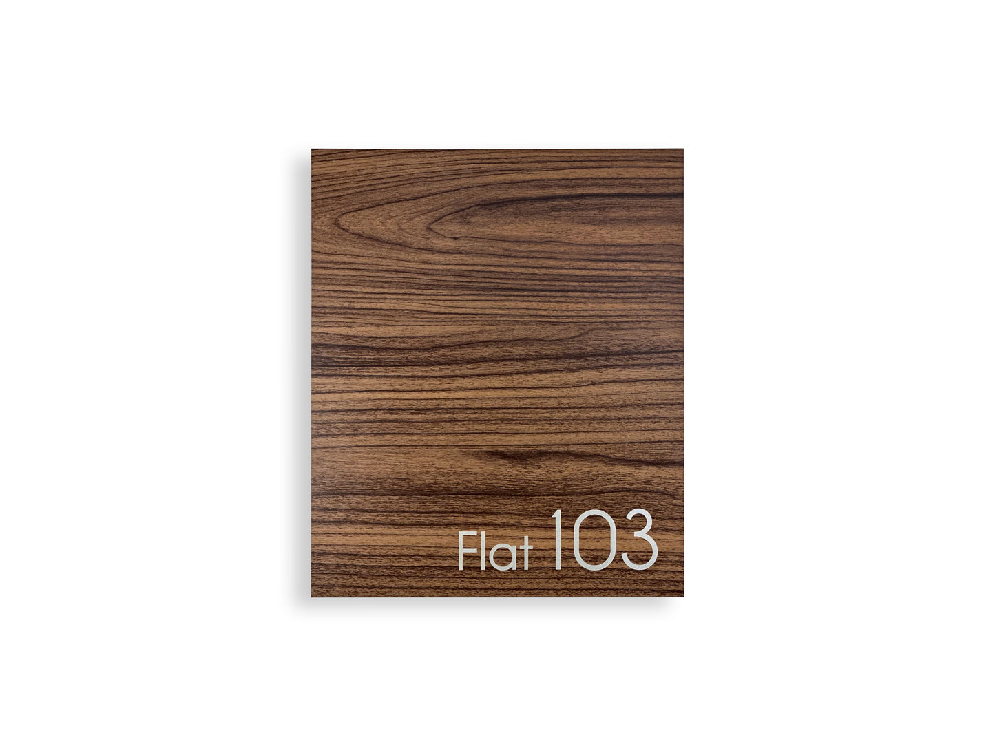 Small Walnut/Black Minimalist Mailbox - Modern Stylish Letterbox for Home and Office with Engraved Personalization