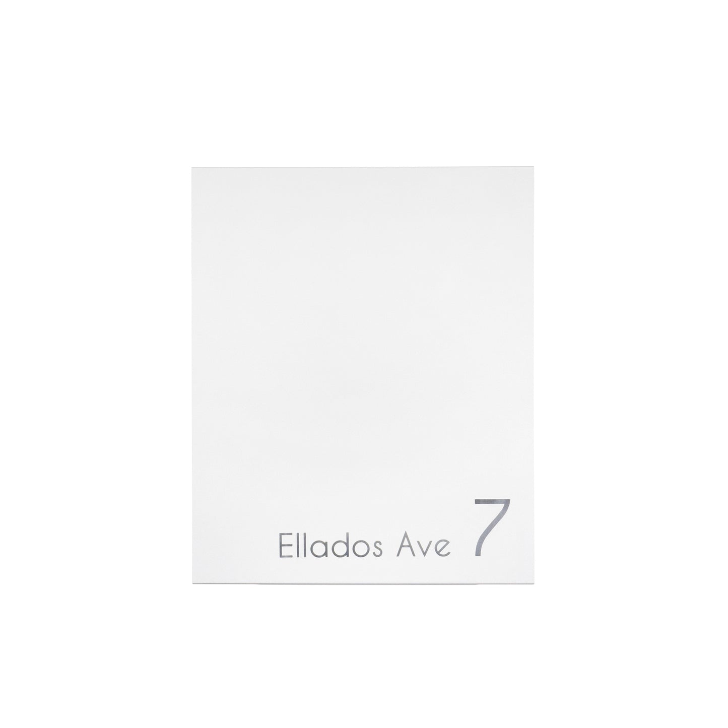 White Minimalist Mailbox - Modern Stylish Letterbox for Home and Office with Engraved Personalization