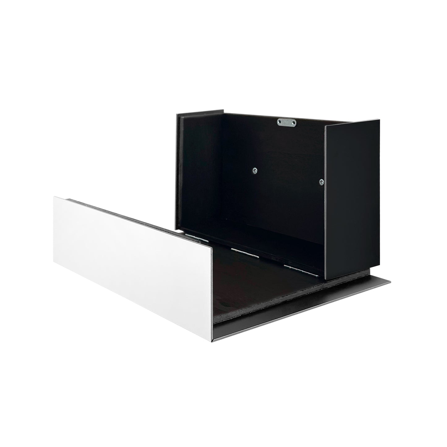 Elegant Minimalist White/Black Aluminium Mailbox - Durable Wall Mounted Modern Stylish Letterbox for Home and Office with Engraved Personalization