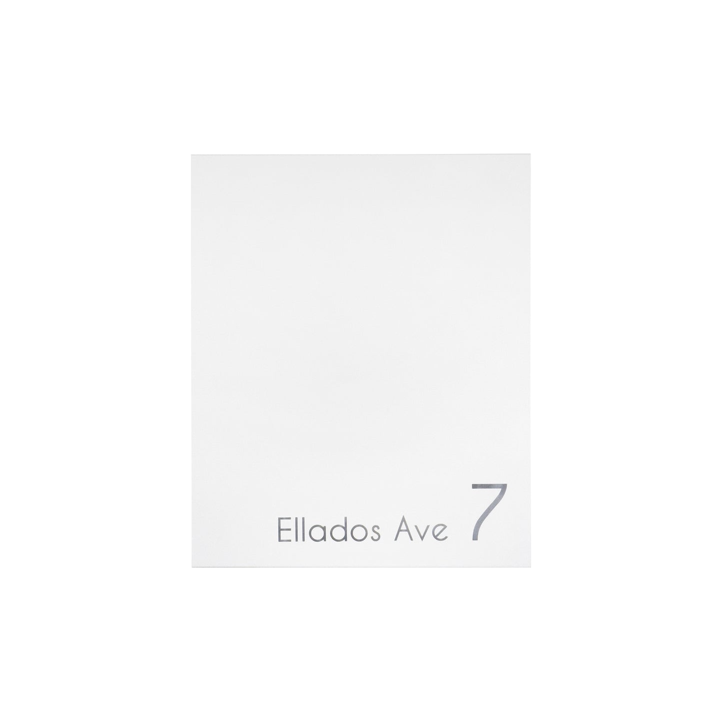 White/Walnut Minimalist Mailbox - Modern Stylish Letterbox for Home and Office with Engraved Personalization