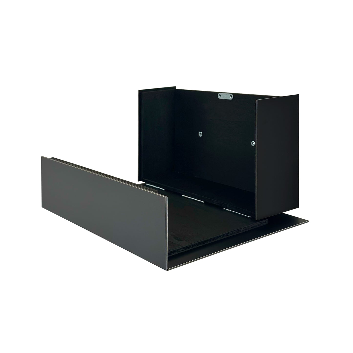 Elegant Minimalist Metallic Gray/Black Aluminium Mailbox - Durable Wall Mounted Modern Stylish Letterbox for Home and Office with Engraved Personalization