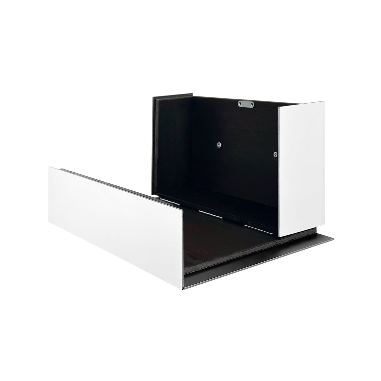 Elegant Minimalist White Aluminium Mailbox - Durable Wall Mounted Modern Stylish Letterbox for Home and Office with Engraved Personalization