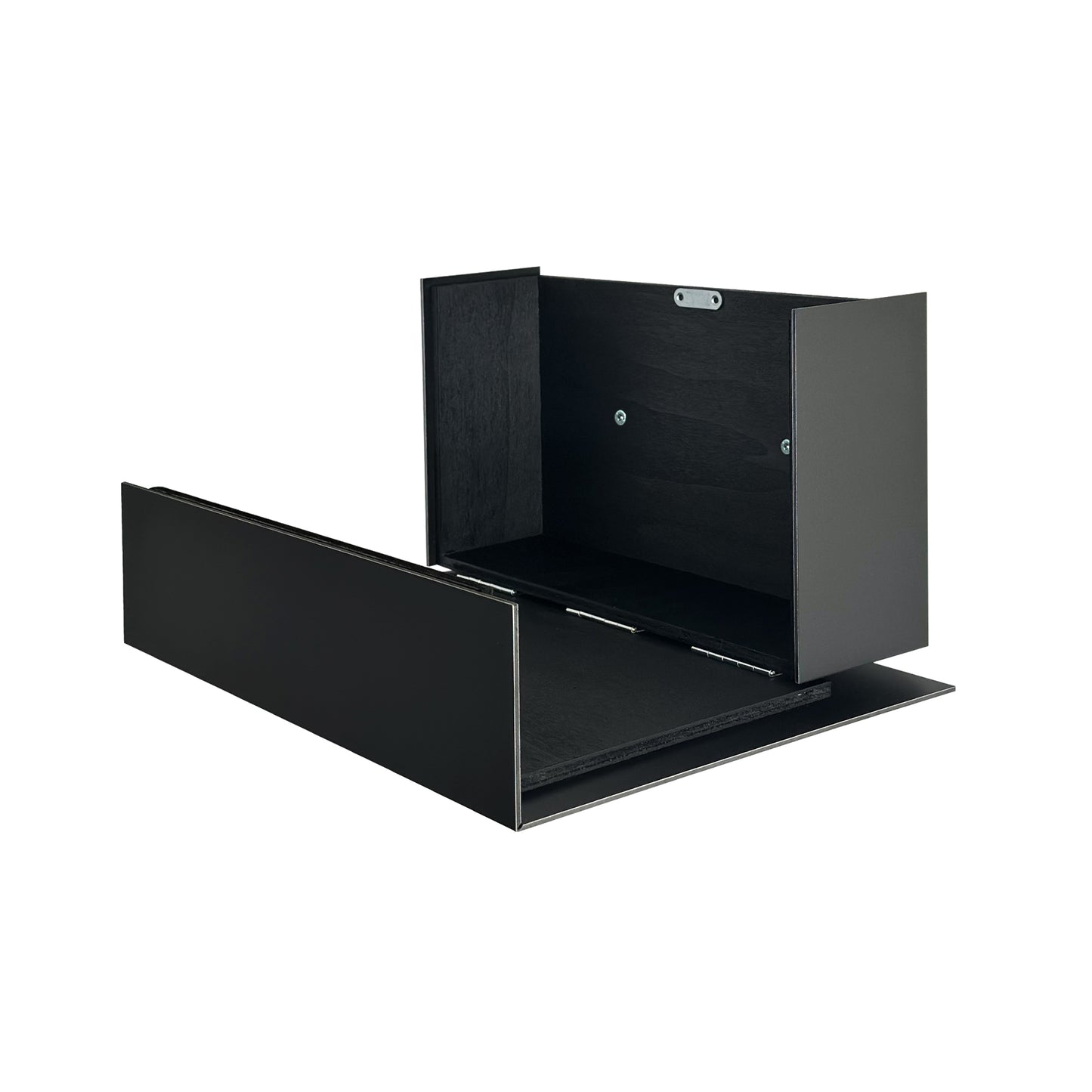Elegant Minimalist Black/Metallic Gray Aluminium Mailbox - Durable Wall Mounted Modern Stylish Letterbox for Home and Office with Engraved Personalization