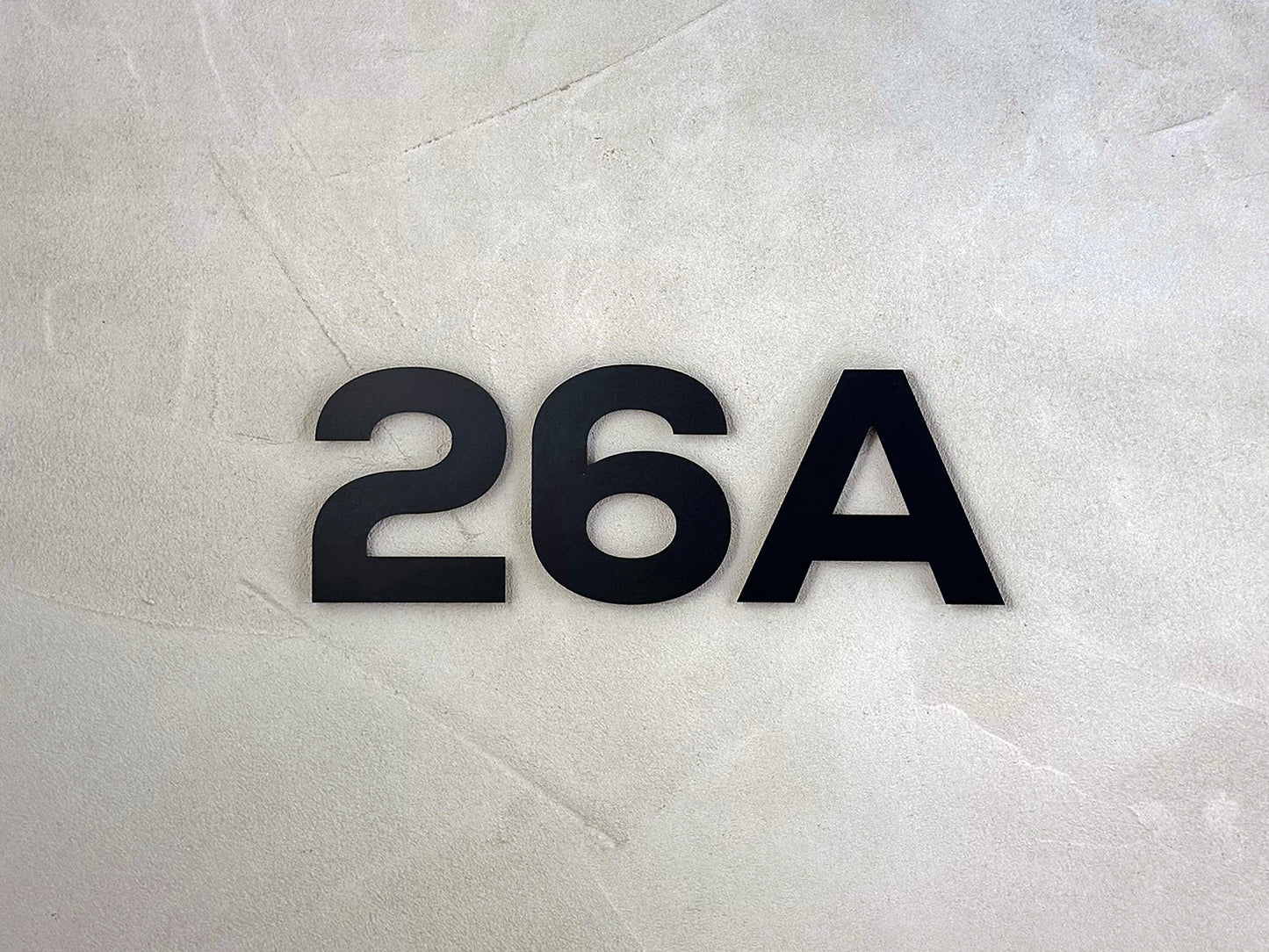 Modern House Numbers - Custom Address Sign Black - Outdoor and Indoor Home Decor