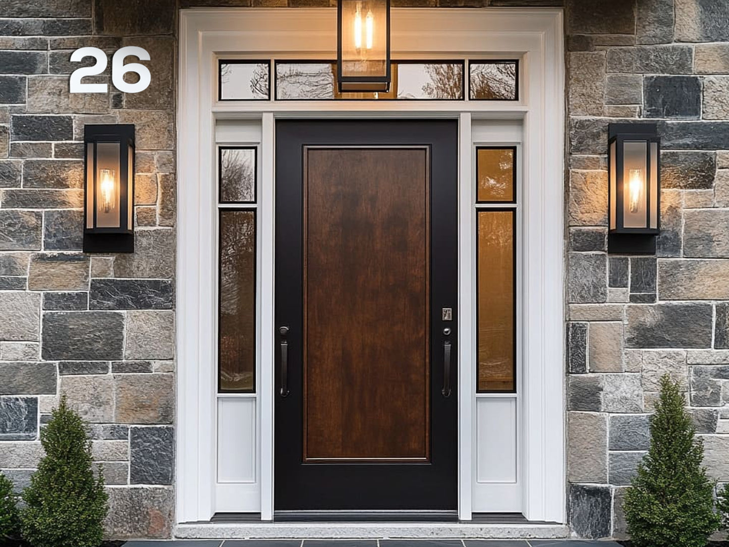 Modern House Numbers - Custom Address Sign White - Outdoor and Indoor Home Decor