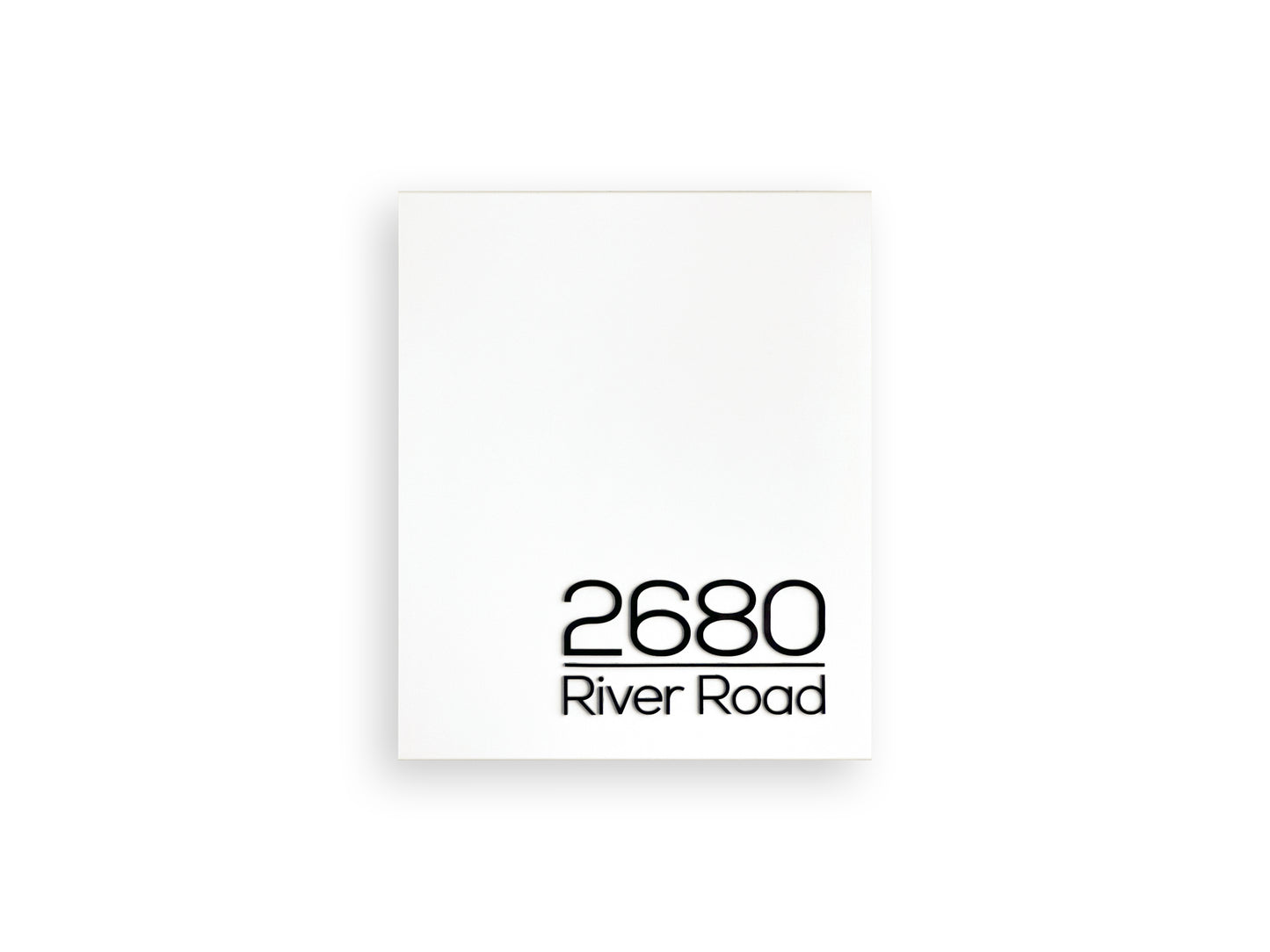 Small White Minimalist Mailbox - Modern Stylish Letterbox for Home and Office with Engraved Personalization
