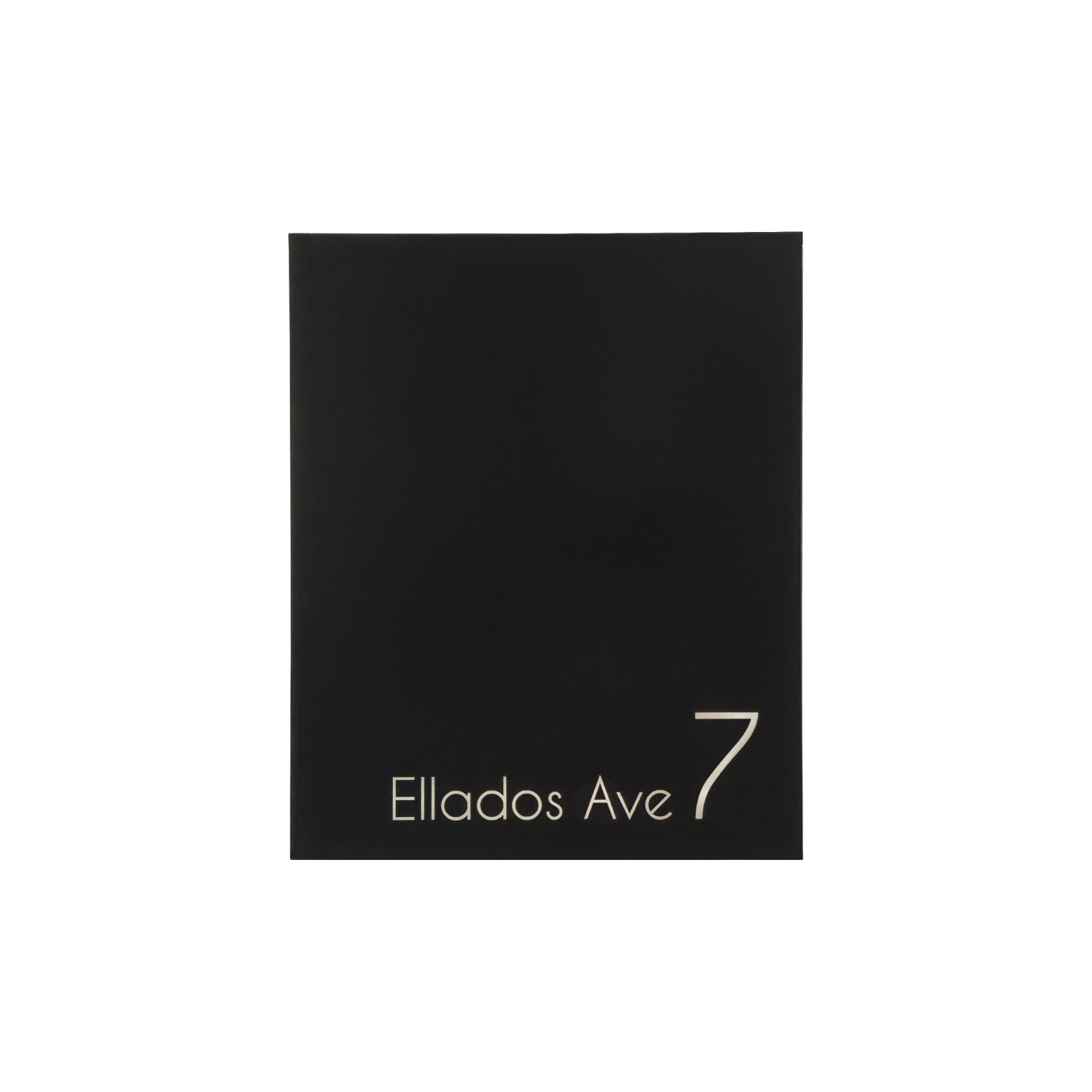 Black Minimalist Mailbox - Modern Stylish Letterbox for Home and Office with Engraved Personalization