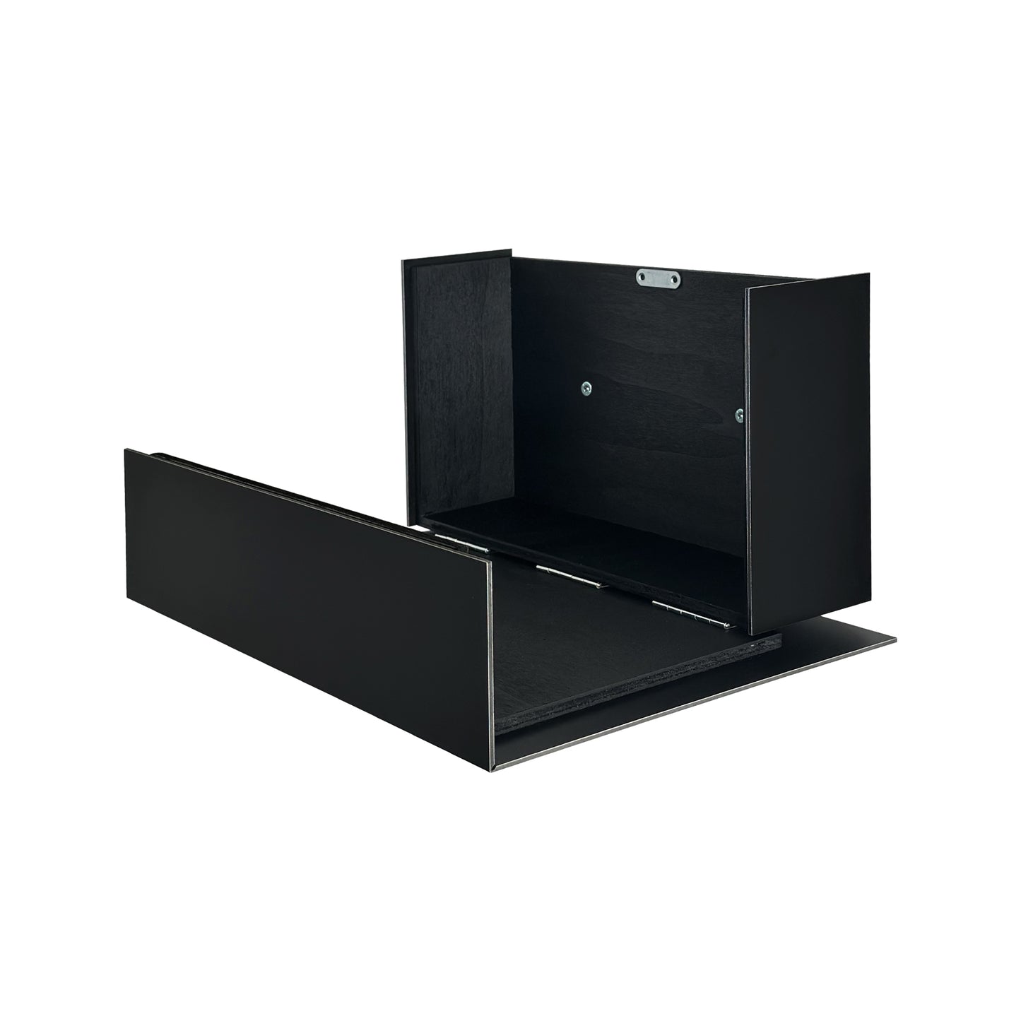 Elegant Minimalist Black Aluminium Mailbox - Durable Wall Mounted Modern Stylish Letterbox for Home and Office with Engraved Personalization